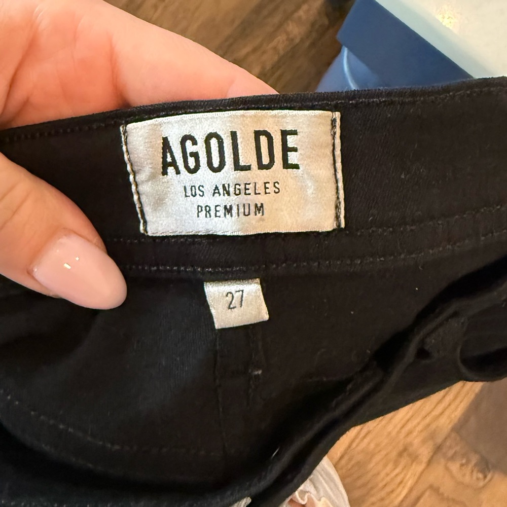 AGOLDE Roxanne super high rise skinny in jet - Picture 8 of 8